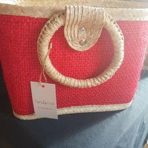 TierrAmor Handwoven Purse (red)